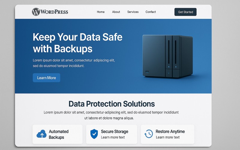 backup stron na WordPressie